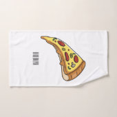 Pizza Cartoon Illustration Badhandtuch Set (Handtuch)