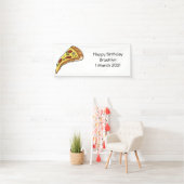 Pizza Cartoon Illustration Banner (Insitu)