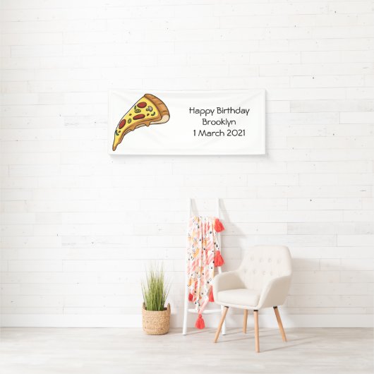 Pizza Cartoon Illustration Banner (Insitu)