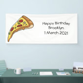 Pizza Cartoon Illustration Banner (Messe)