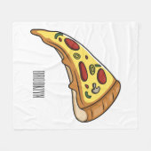 Pizza Cartoon Illustration Fleecedecke (Vorderseite (Horizontal))