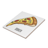 Pizza Cartoon Illustration Fliese (Seite)