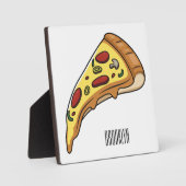 Pizza Cartoon Illustration Fotoplatte (Vorderseite)