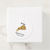 Pizza Cartoon Illustration Geschenkanhänger (Beispiel)