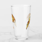 Pizza Cartoon Illustration Glas (Rechts)