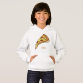 Pizza Cartoon Illustration Hoodie (Vorne ganz)