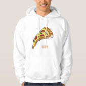 Pizza Cartoon Illustration Hoodie (Vorderseite)