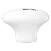 Pizza Cartoon Illustration Keramikknauf (Seitenansicht)