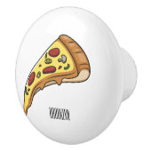 Pizza Cartoon Illustration Keramikknauf (Rechts)