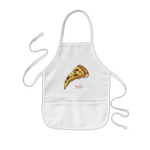 Pizza Cartoon Illustration Kinderschürze