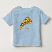Pizza Cartoon Illustration Kleinkind T-shirt (Vorderseite)