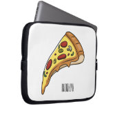 Pizza Cartoon Illustration Laptopschutzhülle (Vorne Rechts)