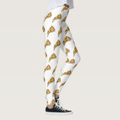 Pizza Cartoon Illustration Leggings (Rechts)