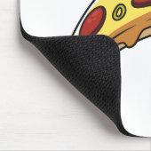 Pizza Cartoon Illustration Mousepad (Ecke)