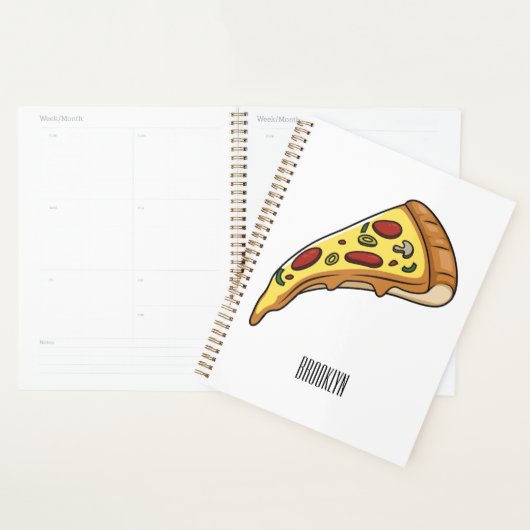 Pizza Cartoon Illustration Planer (Anzeige)