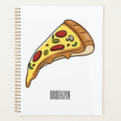 Pizza Cartoon Illustration Planer (Vorderseite)