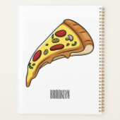 Pizza Cartoon Illustration Planer (Rückseite)