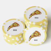 Pizza Cartoon Illustration Pokerchips (Stapel)