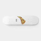 Pizza Cartoon Illustration Skateboard (Horizontal)