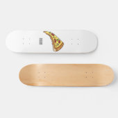 Pizza Cartoon Illustration Skateboard (Horizontal)