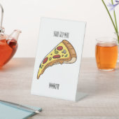 Pizza Cartoon Illustration Sockelschild (In SItu)