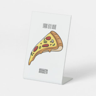 Pizza Cartoon Illustration Sockelschild