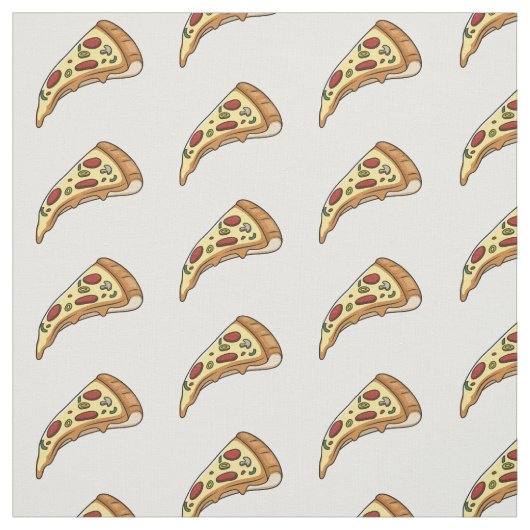 Pizza Cartoon Illustration Stoff (Muster)