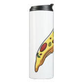 Pizza Cartoon Illustration Thermosbecher (Nach links gedreht)
