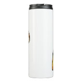 Pizza Cartoon Illustration Thermosbecher (Rückseite)