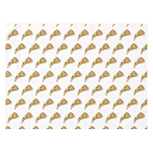 Pizza Cartoon Illustration Tischdecke (Vorderseite (Horizontal))
