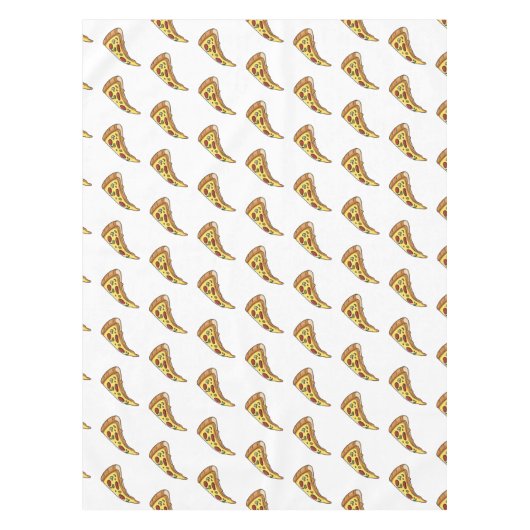 Pizza Cartoon Illustration Tischdecke (Vorderseite)