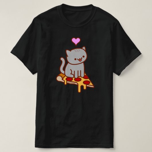 PIZZA CAT Funny Cat T - SHIRT (Design vorne)