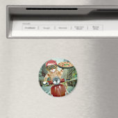 Pizza cat - Katze - Pizzeria Magnet (In Situ (Geschirrspüler))