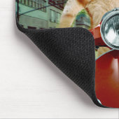 Pizza cat - Katze - Pizzeria Mousepad (Ecke)