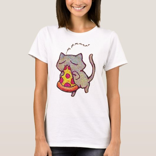 Pizza Cat! T-Shirt (Vorderseite)