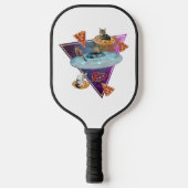 Pizza Cats Pickleball Schläger (Vorderseite)