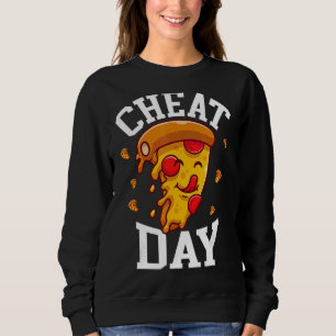 Pizza Cheat Meetings zum Cheat Day Cheat Day Sweatshirt