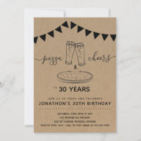 Pizza & Cheers & Biere Geburtstagsparty - jedes Al