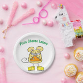 Pizza Cheese Lovers Paper Tellers, Pizza Cheese Te Pappteller (Party)