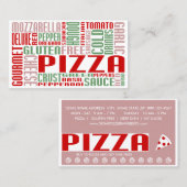 Pizza (Chit-Chat) Treuekarte (Vorne/Hinten)