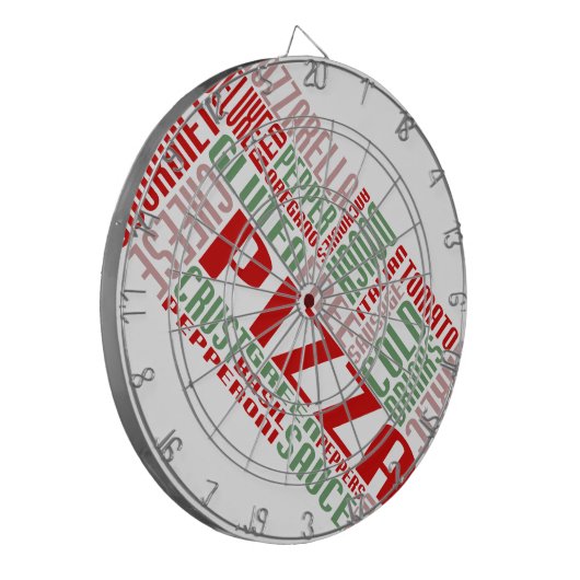 Pizza chitChat Dartscheibe (Vorderseite Links)