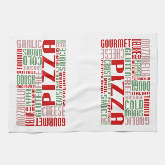 Pizza chitChat Geschirrtuch (Horizontal)