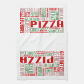 Pizza chitChat Geschirrtuch (Vertikal)