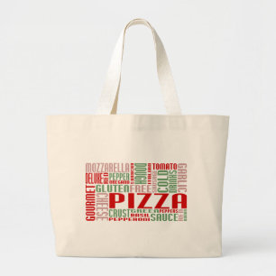 Pizza chitChat Jumbo Stoffbeutel