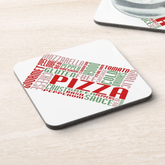 Pizza chitChat Untersetzer (Linke Seite)