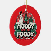 Pizza Christmas, Funny Foodie, White Elephant Gift Keramik Ornament (Rechts)