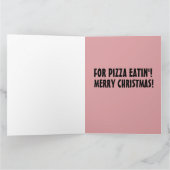 PIZZA CHRISTMAS SANTA BIG GREETKARTEN KARTE (Innenseite)