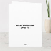 PIZZA CHRISTMAS SANTA BIG GREETKARTEN KARTE (Rückseite)