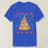 Pizza Christmas Tree Ugly Christmas Sweater Funny  T-Shirt (Design vorne)