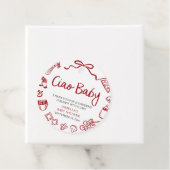 Pizza Ciao Baby Dusche Geschenkanhänger (Beispiel)